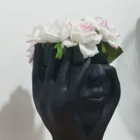 گلدان یا مجسمه دکوری طرح نیم چهره|مجسمه، تندیس، ماکت|رشت, حمیدیان|دیوار