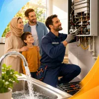 گرما به خانه برمی‌گردد، تعمیر ابگرمکن دیواری