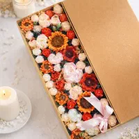 باکس در دار گل از جنس شمع