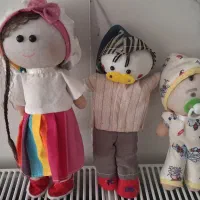 سه عدد عروسک پارچه ای سالم