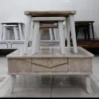 جلومبلی و عسلی ۴ تیکه|مبلمان خانگی و میز عسلی|اهواز, کوی علوی|دیوار