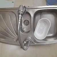 سینک ظرفشویی استیل البرز با شیر آلات