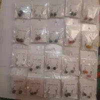 گوشواره های سنگی با انواع سنگ ها