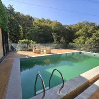 +کلبه سوئیسی2خواب استخرروبازپلاک1جنگلی درمتلقو|اجارهٔ کوتاهمدت ویلا و باغ|سلمانشهر, |دیوار