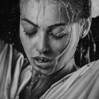 سفارش تابلو نقاشب چهره سیاه قلم