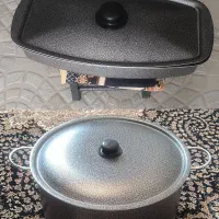 قابلمه بسیار بزرگ با ماهی تابه بزرگ نو