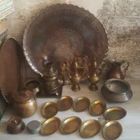 آفتابه لگن وسماور|کلکسیون اشیاء عتیقه|قم, نیروگاه|دیوار