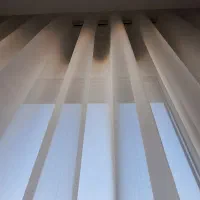 پرده پارچه حریر شیشه ای درجه یک دوخت مینیمال