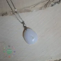 گردنبند سنگ عقیق اصل ژئود دار به همراه زنجیر|جواهرات|اراک, |دیوار