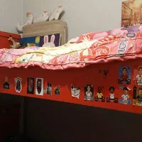 تخت خواب دوطبقه +کمد mdf|تخت و سرویس خواب|اندیشه, اندیشه فاز ۲|دیوار