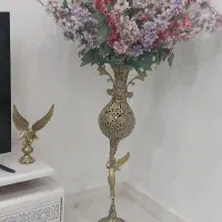 گل وگلدان برنجی