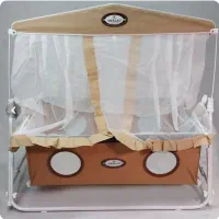 تشک گارد دار دو طرفه + گهواره تاشو میلاد در حد نو