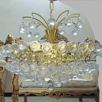 لوستر کریستال گوی در حد نو