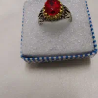 انگشتر بدل نگین قرمز