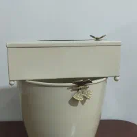 ست سطل و جا دستمال کاغذی پروانه