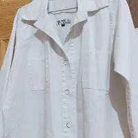 مانتو جین کتان سفید|لباس|اهواز, سلطانمنش|دیوار