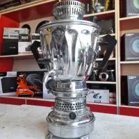 سماور نفتی  و برقی برنزی شمعدان چراغ انگلیسی هویه|کلکسیون اشیاء عتیقه|همدان, |دیوار