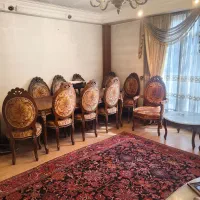 مبل سلطنتی (فرحی) چوب گردو ۹ نفره (قیمت توافقی)|مبلمان خانگی و میز عسلی|تهران, میرداماد|دیوار