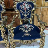 مبل چوب راش پنجه شیری با عسلی
