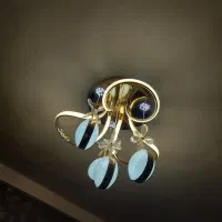 لوستر LED سه‌حالته کم‌کارکرد با نور سفید و آفتابی