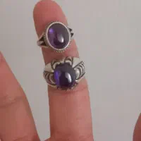 دو عدد انگشتر نقره