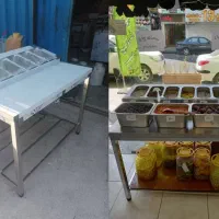 میزکار تمام استیل/بردینگ / سوخاری / ترولی آبچکان|کافی‌شاپ و رستوران|تهران, بهار|دیوار