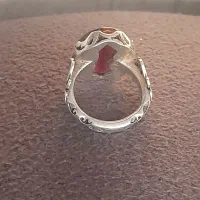 انگشتر عقیق نقره دست ساز|زیورآلات و اکسسوری|ثلاث باباجانی, |دیوار