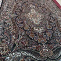 فرش ۹متری مدل آبتین سرمه ای دستباف گونه