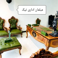 میز مدیریت دست ساز هنری مبلمان اداری