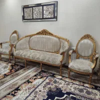 فروش مبل ۹ نفره دو رو منبت‌کاری شده