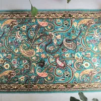 تابلو فرش فیروزه ای