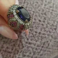 انگشتر خرم سلطانی نقره سایز ۸