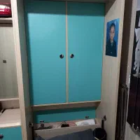 تخت خواب تاشو دونفره با داری وسط با دوتا کمد بزرگ|تخت و سرویس خواب|تهران, جنت‌آباد مرکزی|دیوار