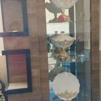 گنجه سالم و تمیز تمام چوب|بوفه، ویترین، کنسول|مشهد, رباط طرق|دیوار