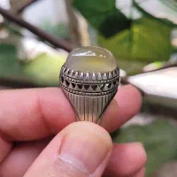 انگشتری عقیق زرد یمنی