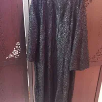 مانتو  مجلسی گل برجسته کاملا مشکی|لباس|کهریزک, |دیوار