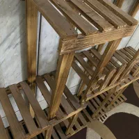 استند و پایه گلدان چوبی