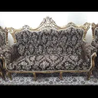 مبل سلطنتی ۷نفره با میز و ۲تا عسلی|مبلمان خانگی و میز عسلی|دهگلان, |دیوار