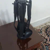 کفگیر و ملاقه.6 پارچه.کاملا نو مناسب هدیه وجهیزیه.