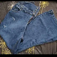 پوشاک سایز بزرگ شلوار لی دمپا گشاد