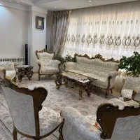 فروش مبل استیل 9 نفره و میز ناهارخوری 8 نفره کامل