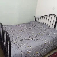 تخت فلزی دونفره با کفی فلزی و تشک فنری رویال