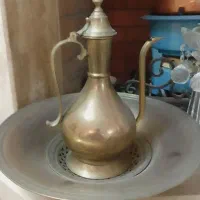 سرویس قدیمی برنج|ظروف سرو و پذیرایی|اصفهان, باغ زیار|دیوار