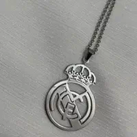 گردنبند استیل طرح رئال مادرید