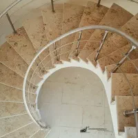 اجرای پله گرد