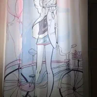 دو عدد پرده اتاق خواب