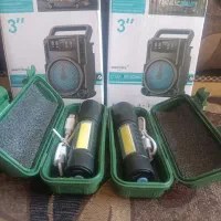اسپیکر ۳اینچ وچراغ قوه شارژی