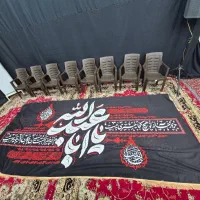 پرچم مخمل محرمی دکور