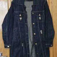 کت جین سرمه ای|لباس|آران و بیدگل, |دیوار