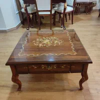 میز جلومبل چوبی معرق